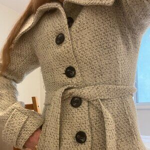 Short waistline winter coat